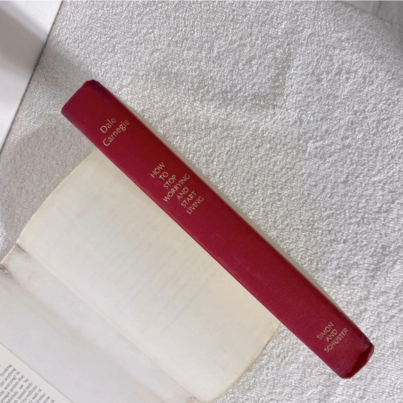 Vintage Dale Carnegie How To Stop Worrying And Start Living Hard Cover Book - Picture 7 of 13